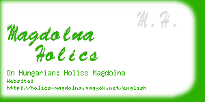 magdolna holics business card
